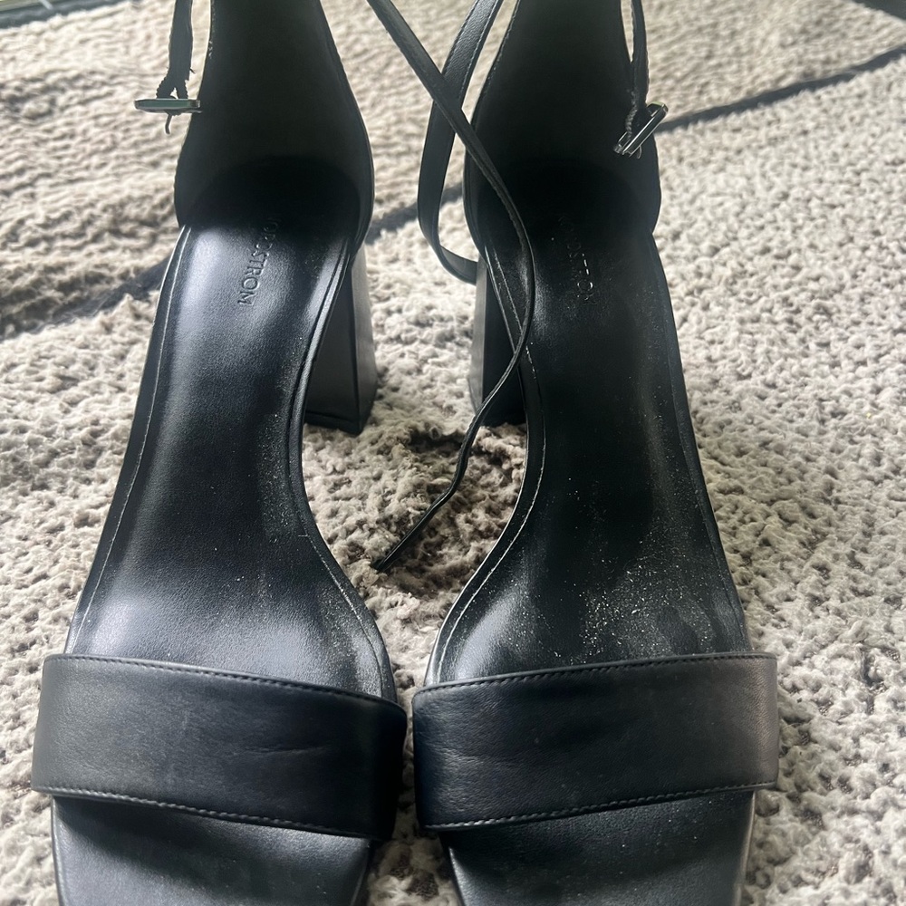 Nordstrom Black Women's Block Heel Sandals